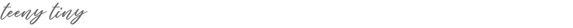 Sample characters Teeny Tiny Font
